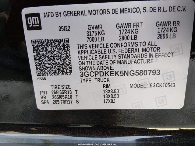Chevrolet Silverado 1500 4wd  Short Bed Lt With 2fl
