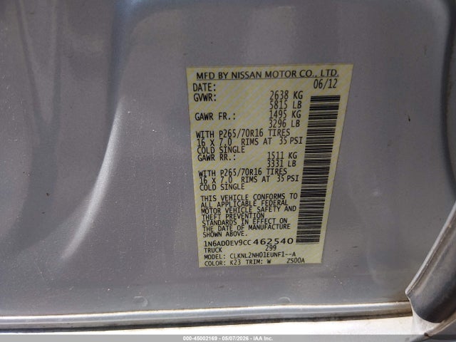 Nissan Frontier Sv