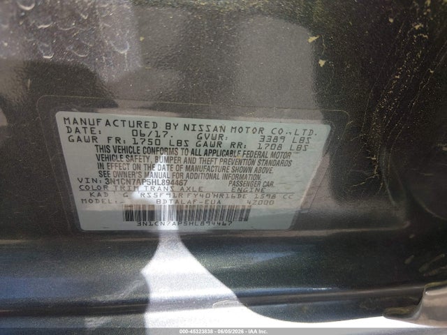 Nissan Versa 1.6 S