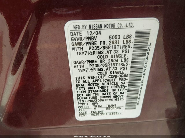 Nissan Murano Se