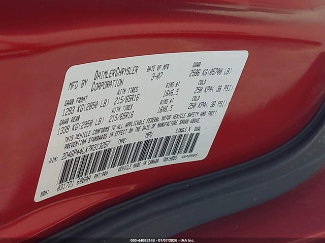 Dodge Grand Caravan Sxt