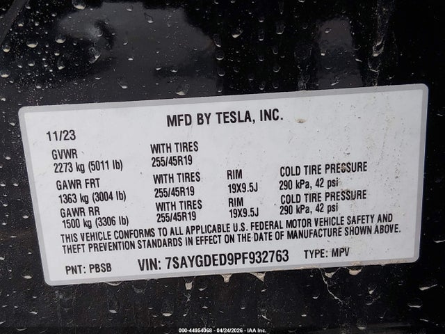 Tesla Model Y Rwd