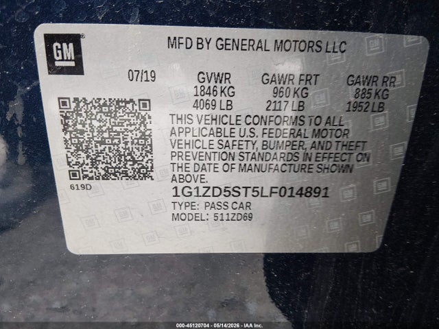 Chevrolet Malibu Fwd Lt