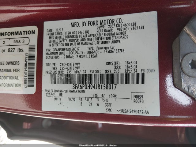 Ford Fusion Se