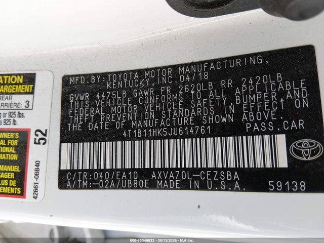 Toyota Camry Se
