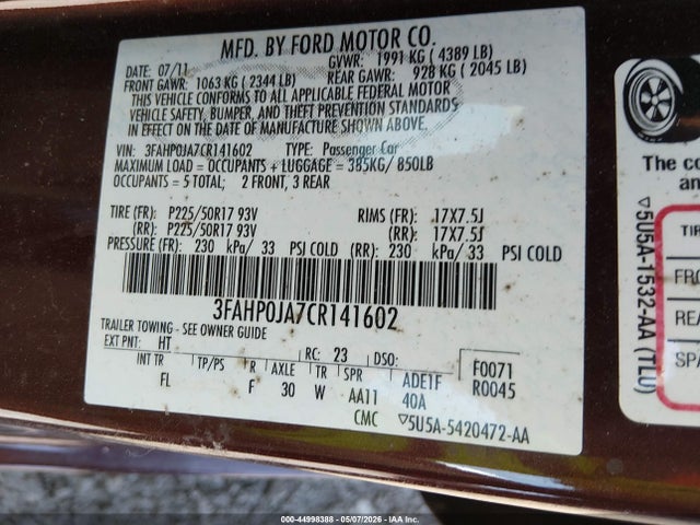 Ford Fusion Sel