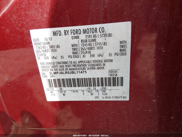 Lincoln MKX Reserve