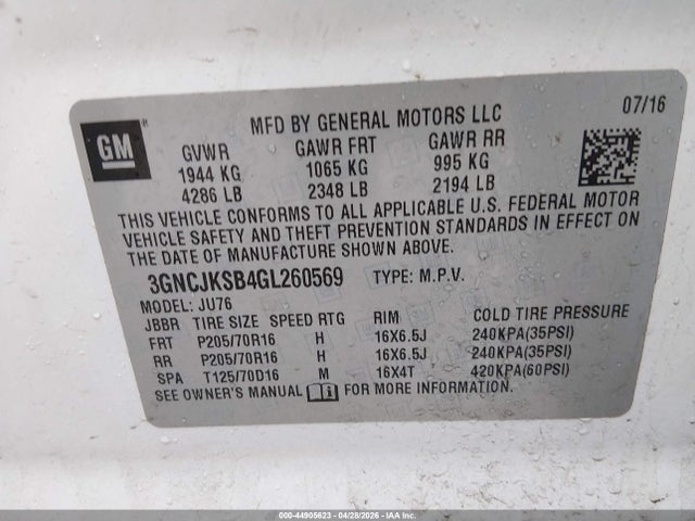 Chevrolet Trax 1ls