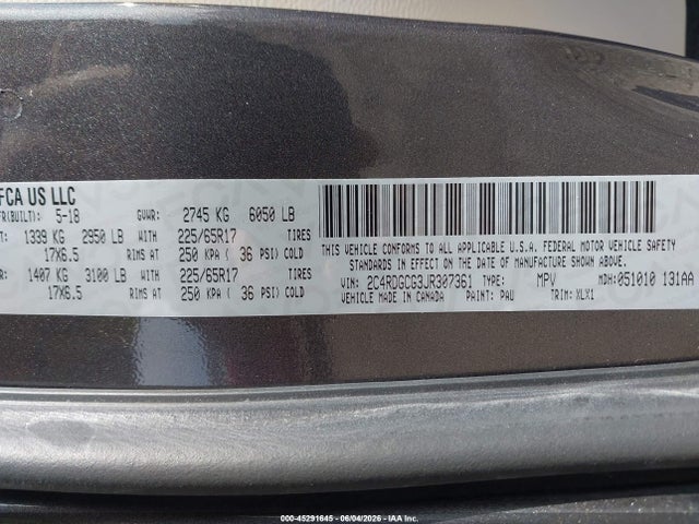 Dodge Grand Caravan Sxt