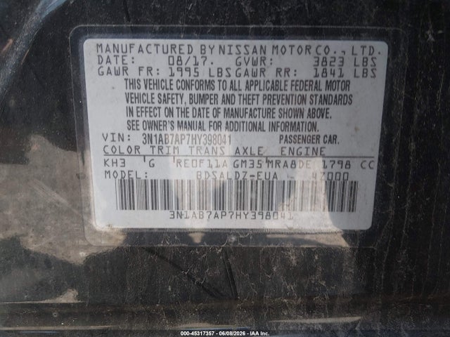 Nissan Sentra Sv