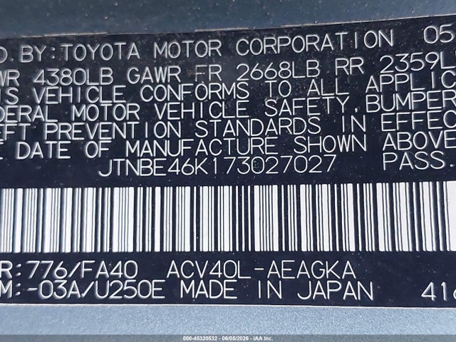 Toyota Camry Xle