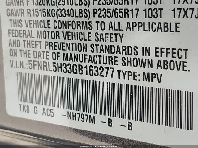 Honda Odyssey Se
