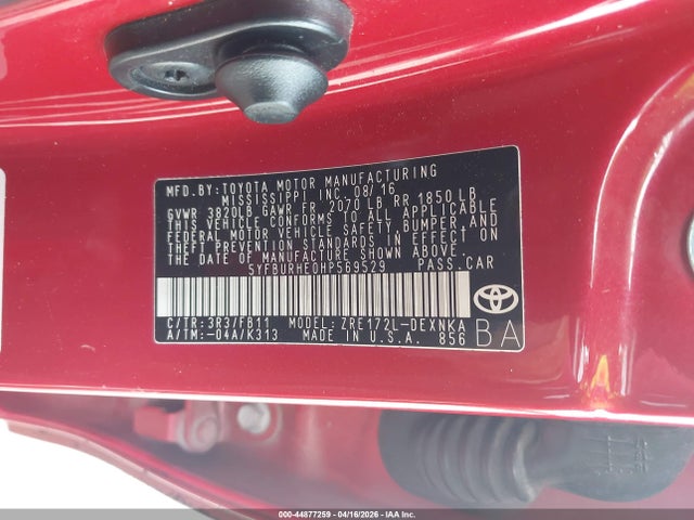 Toyota Corolla Le