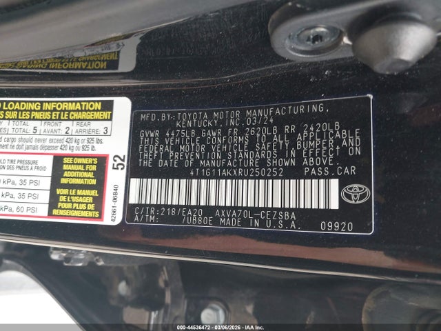 Toyota Camry Se