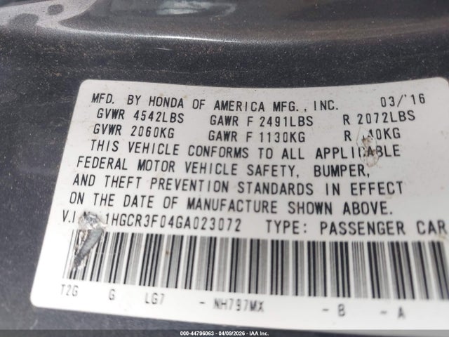 Honda Accord Ex-l V-6