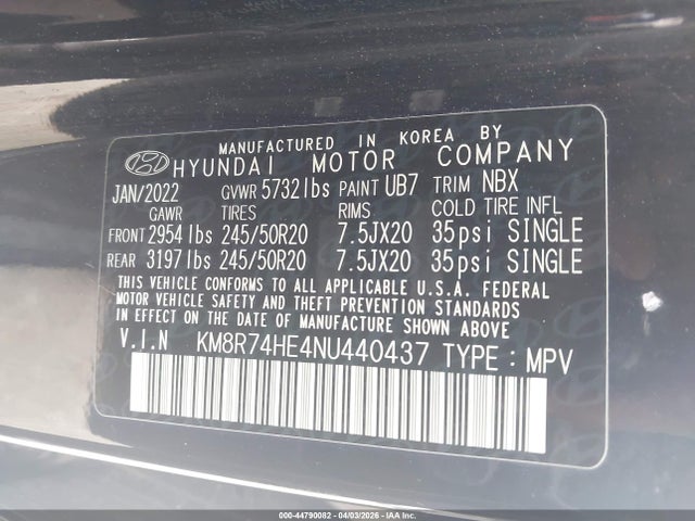 Hyundai PALISADE Calligraphy