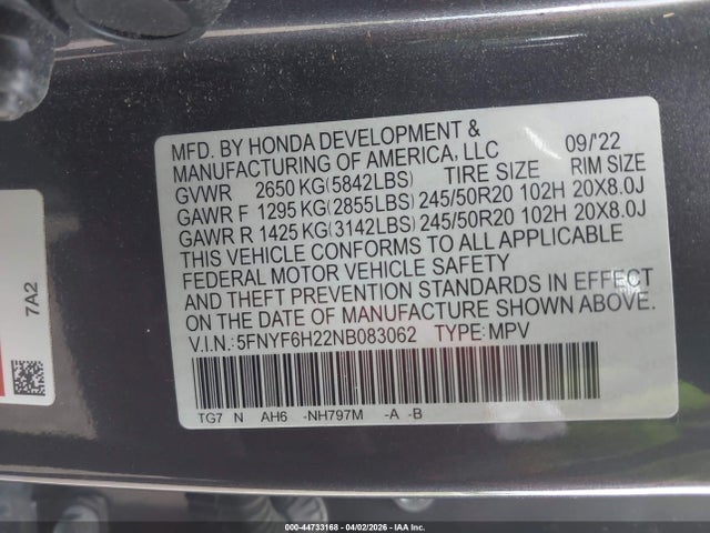 Honda Pilot Awd Special Edition