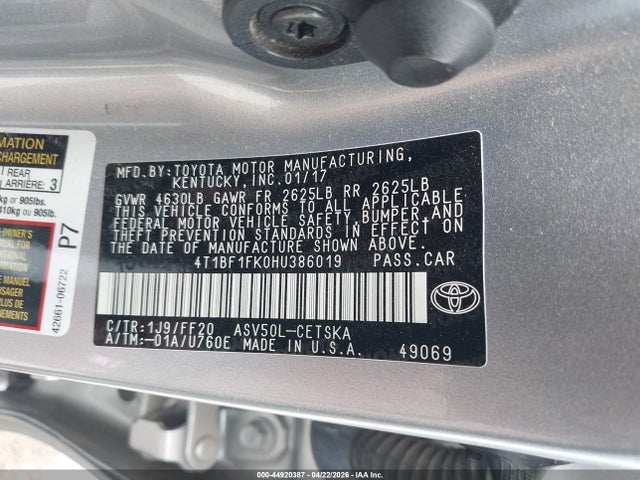 Toyota Camry Se