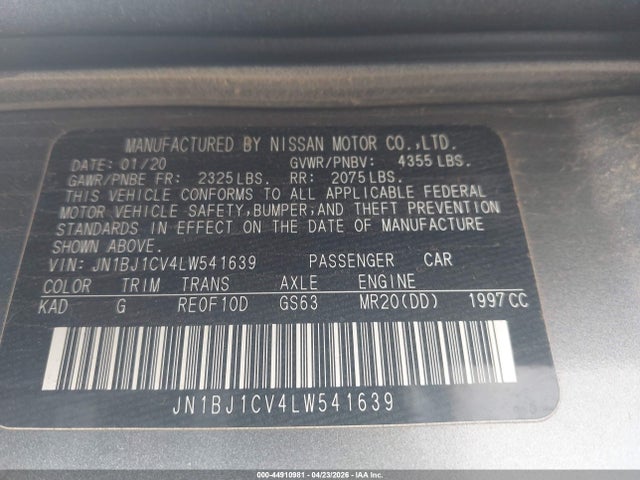 Nissan Rogue Sv Fwd Xtronic Cvt