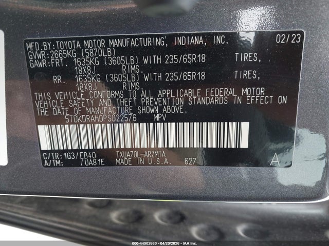 Toyota Highlander Xle
