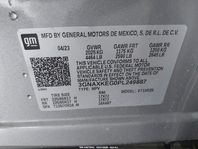 Chevrolet Equinox Fwd Lt