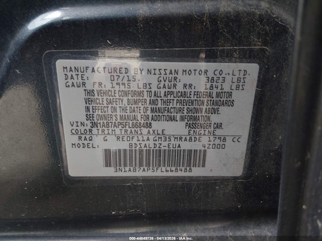 Nissan Sentra Sv