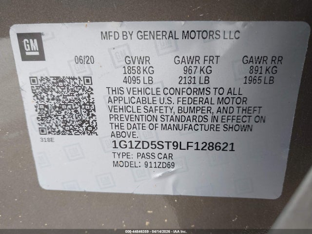 Chevrolet Malibu Fwd Lt