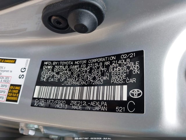 Toyota Corolla Le