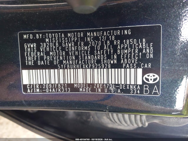 Toyota Corolla Le