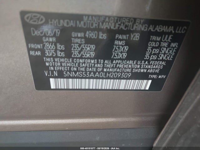Hyundai SANTA FE Limited 2.0t