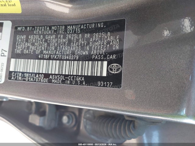 Toyota Camry Xle
