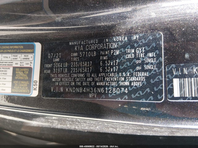 Kia Carnival Lx Seat Package
