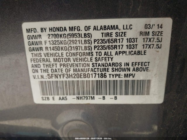 Honda Pilot Lx