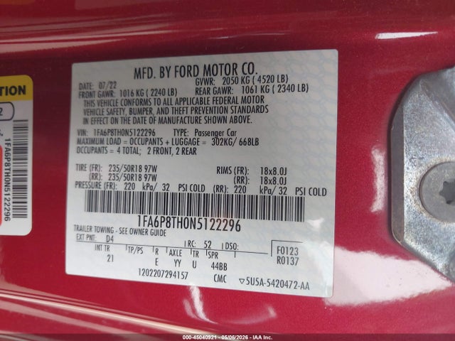 Ford Mustang Ecoboost Fastback