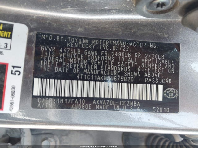 Toyota Camry Le