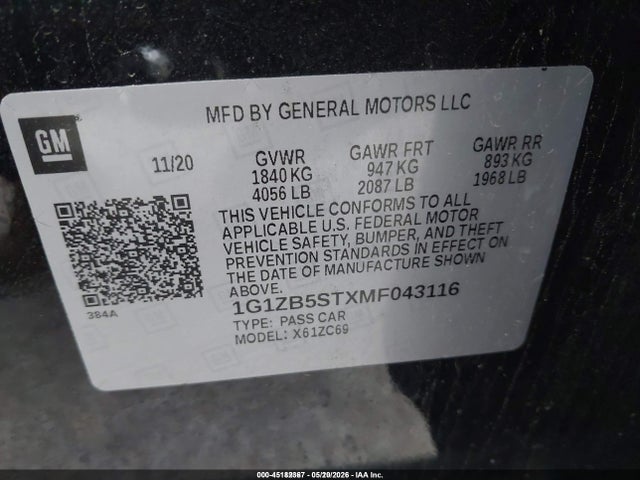 Chevrolet Malibu Fwd Ls