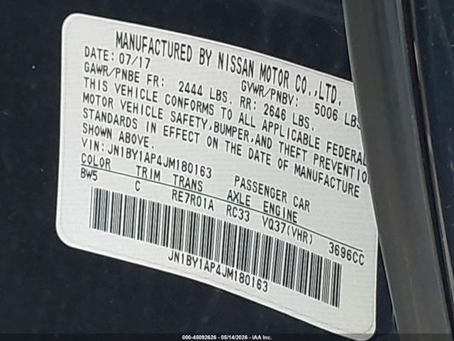 INFINITI Q70 3.7 Luxe