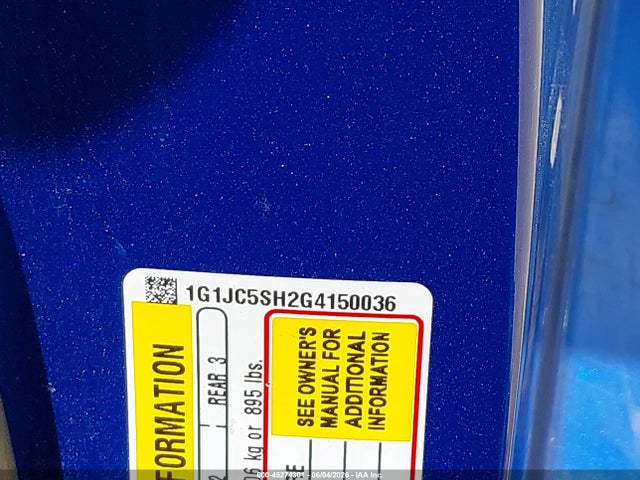 Chevrolet Sonic Lt Auto