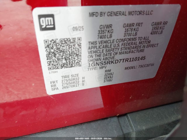 Chevrolet Tahoe 2wd Rst