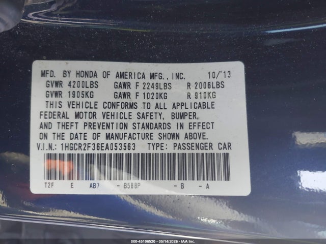 Honda Accord Lx