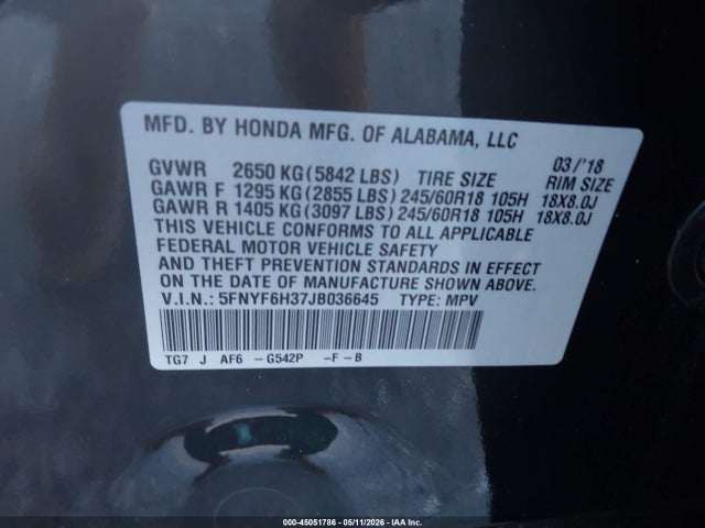 Honda Pilot Ex