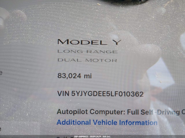 Tesla Model Y Long Range Dual Motor All-wheel Drive