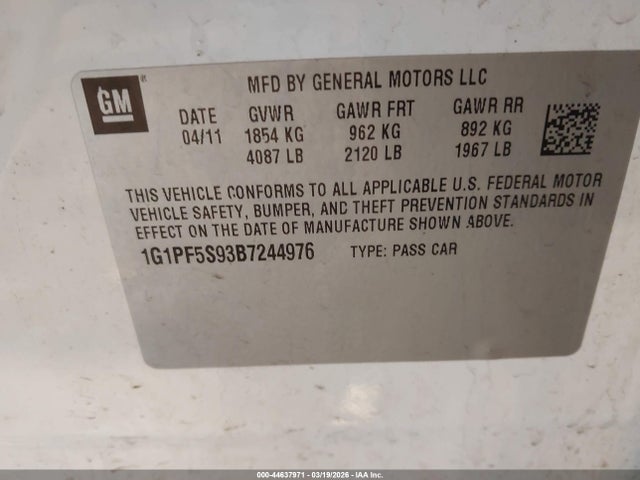 Chevrolet Cruze 1lt