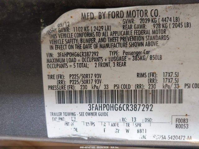 Ford Fusion Se