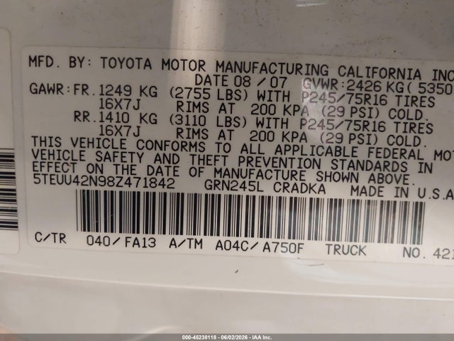 Toyota Tacoma Base V6