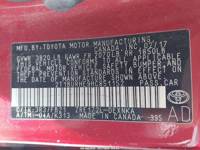 Toyota Corolla Le