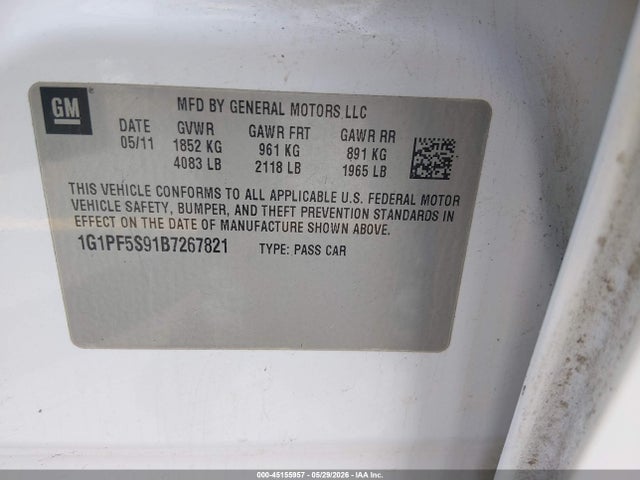 Chevrolet Cruze 1lt