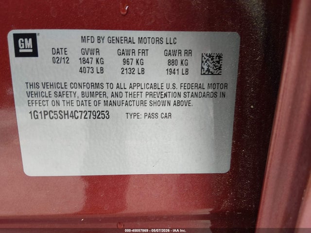 Chevrolet Cruze Ls