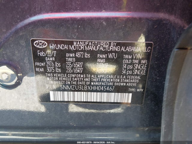 Hyundai SANTA FE 2.4l