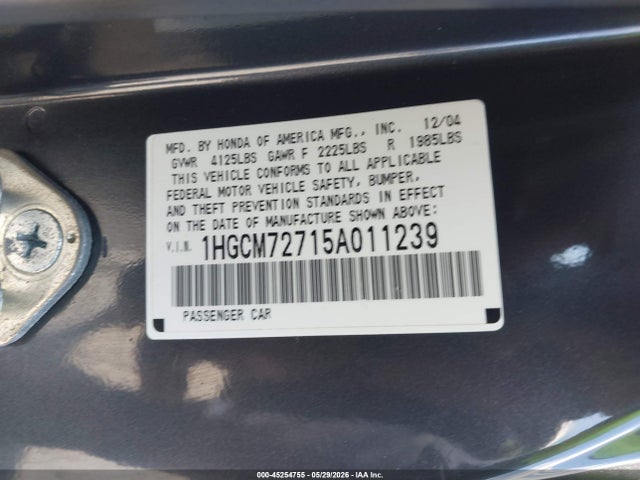 Honda Accord 2.4 Ex
